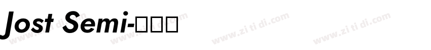 Jost Semi字体转换